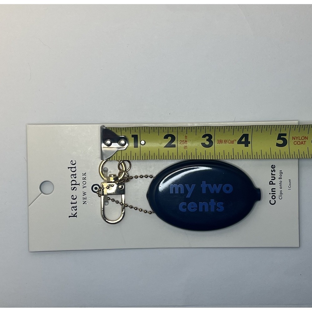 Kate Spade x Target My Two Cents Coin Purse Keychain Limited Edition NWT - Picture 3 of 5